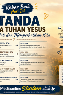 5 tanda bahwa Tuhan Yesus sangat peduli kepada kita